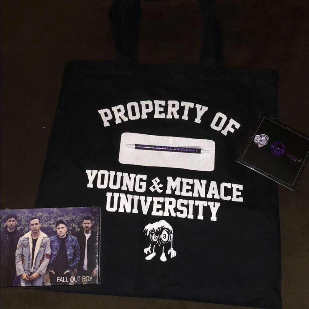 Fall Out Boy Young & Menace VIP merch package